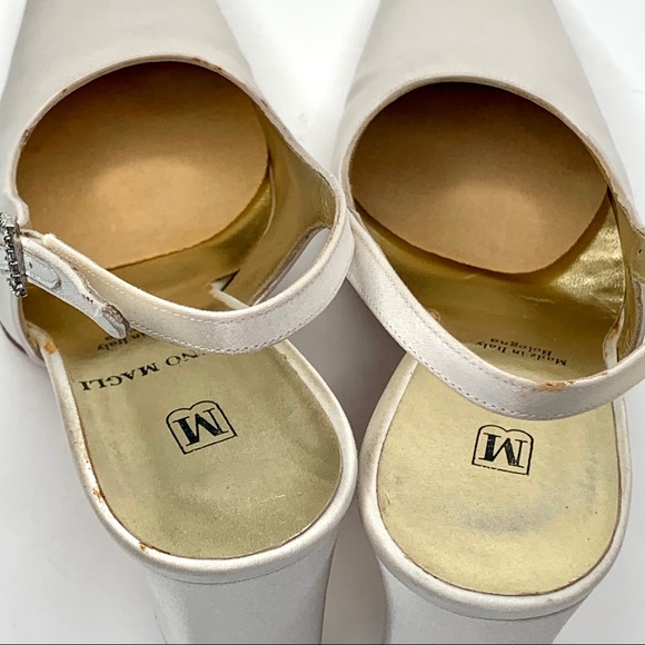 Bruno Magli Chablis White Crystal Ankle Dress Shoe - Picture 9 of 14